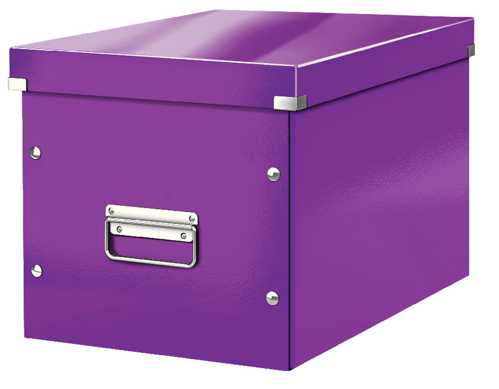 Krabice Click & Store - L velká / purpurová