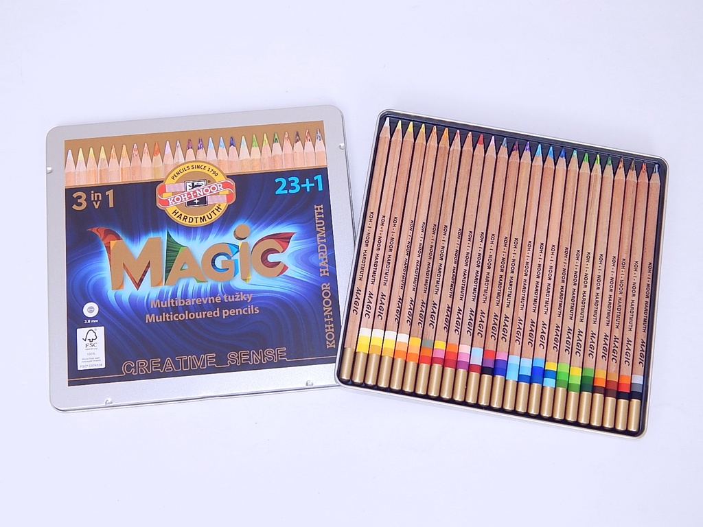 Pastelky MAGIC s vícebarevným jádrem - 24 barev