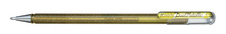 Gelové pero Pentel K 110 metalické - zlatá