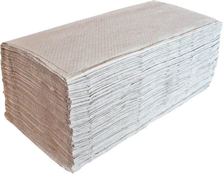 Papírové ručníky skládané Z-Z šedé 1-vrstvé 250 ks