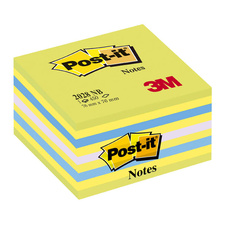 Samolepicí bločky Post-it kostky - zelená, žlutá, modrá, fialová / 450 lístků