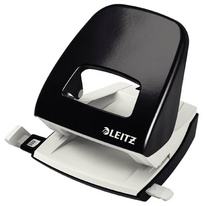 Kancelářský děrovač Leitz NeXXt 5008 / černá - 30 listů