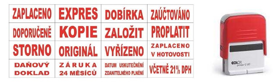 Colop razítko Printer 20/L s textem ZAÚČTOVÁNO