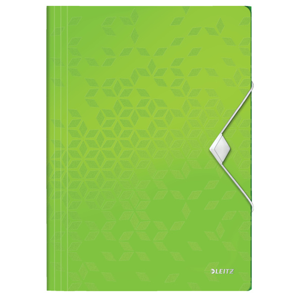 Spisové desky A4 s gumou Leitz WOW - zelená