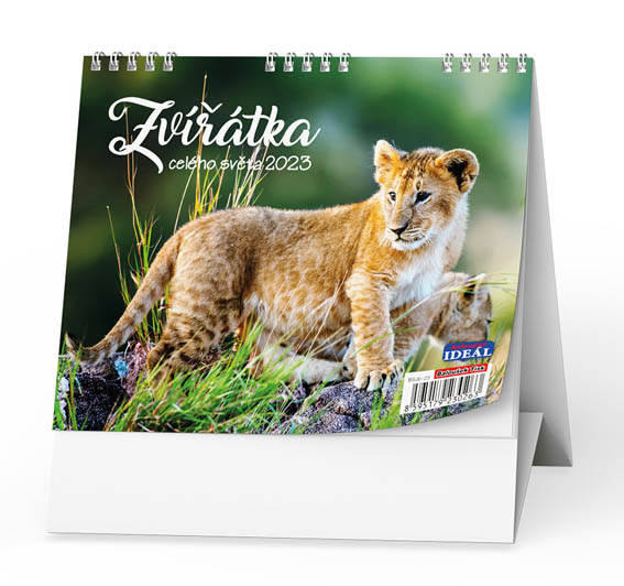 Kalendář stolní - Zvířátka z celého světa  / BSL10