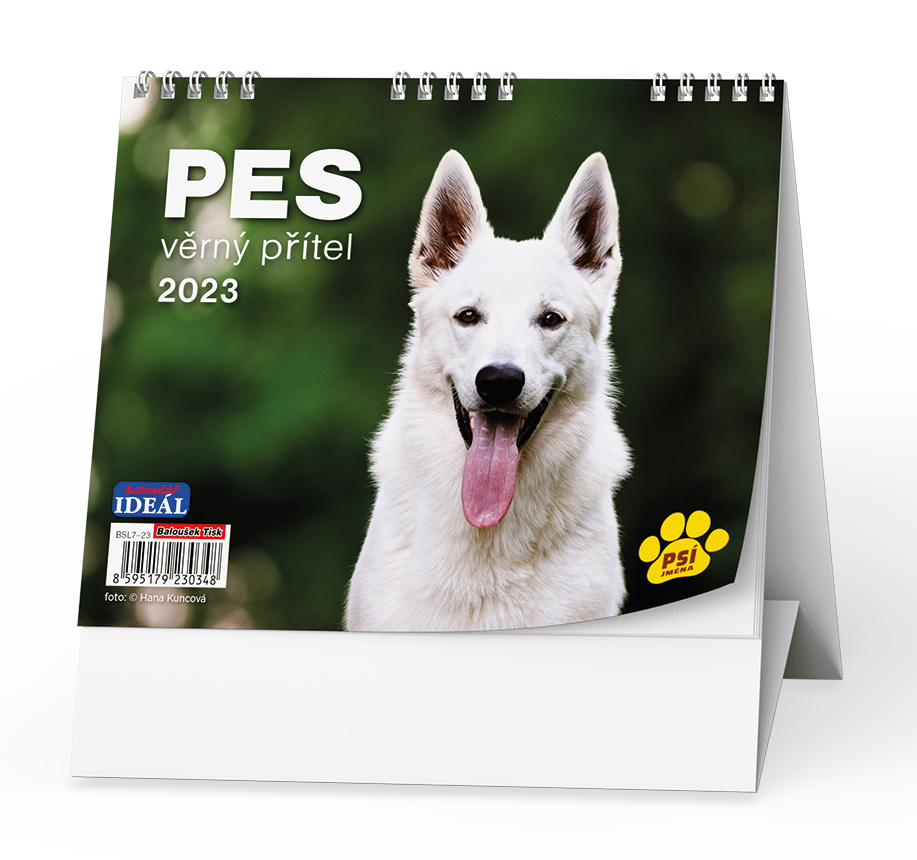 Kalendář stolní - Pes,věrný přítel / BSL7