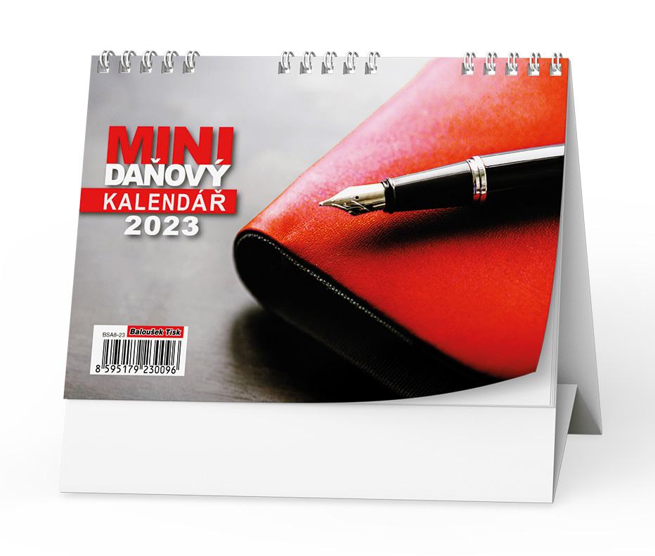 Kalendář stolní pracovní  - Red daňový / BSA8