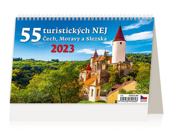 Kalendář stolní - 55 Turistických nej ... / S24