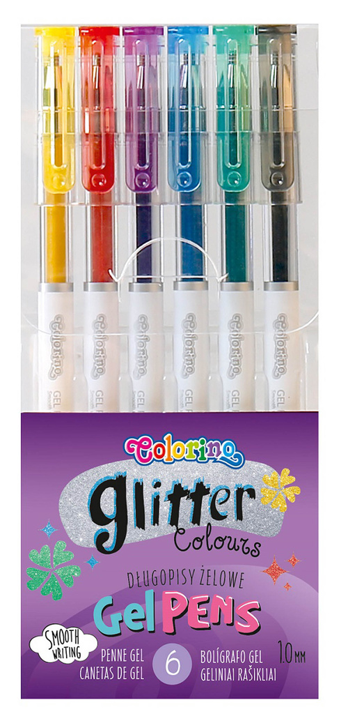 Gelová pera Colorino - Glitter / 6 barev