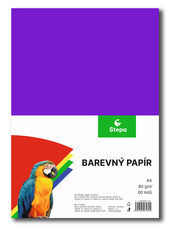 Barevný papír - A4 / 80 g / 60 listů / barevný mix