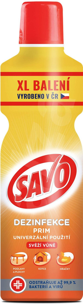 SAVO PRIM s vůní univerzální dezinfekční čistič 1200 ml