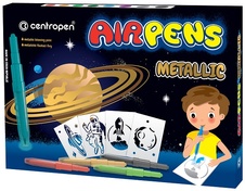 Popisovače Centropen Airpens 1590 Metalic sada 8 ks