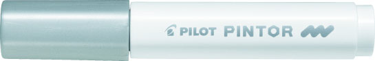 Popisovač Pilot Pintor / stříbrý
