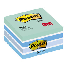 Samolepicí bločky Post-it kostky - modré odstíny / 450 lístků
