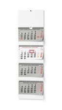 Kalendář nástěnný pracovní - čtyřměsíční skládaný / BNC6