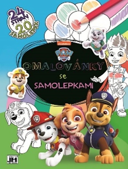 Omalovánky A4 se samolepkami - Tlapková patrola