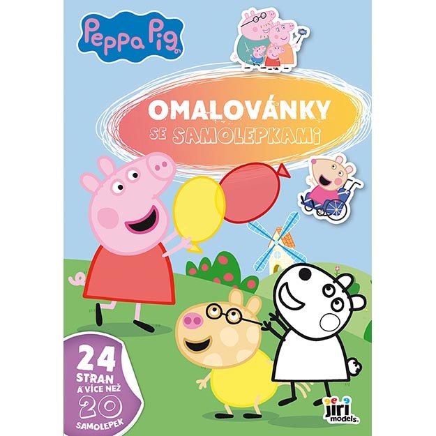 Omalovánky A4 se samolepkami - Prasátko Peppa