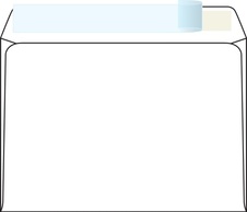 Obálky C6 samolepicí s krycí páskou - bez okénka / 1000 ks