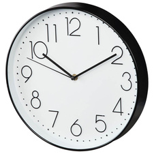 Nástěnné hodiny Hama Elegance tiché / bílo-černé / průměr 30 cm