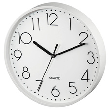 Nástěnné hodiny Hama P6-220 bílé / tichý chod / průměr 22 cm