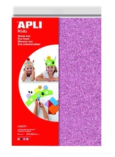 Pěnovka A4 APLI - 4 barvy / třpytky mix 1