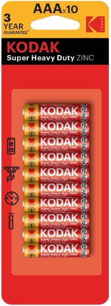 Baterie Kodak - baterie mikrotužková / AAA / 10 ks