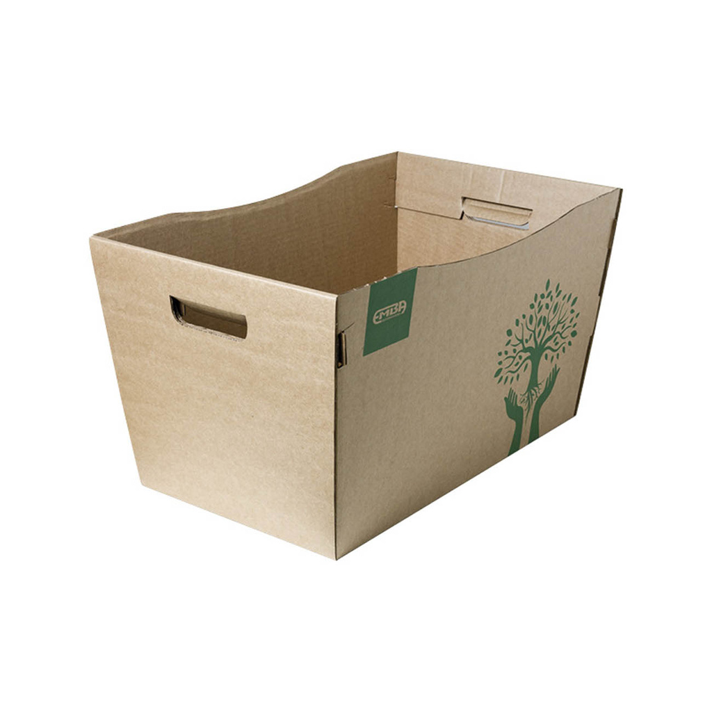 Přenosný box Emba - přírodní hnědá / 2 ks