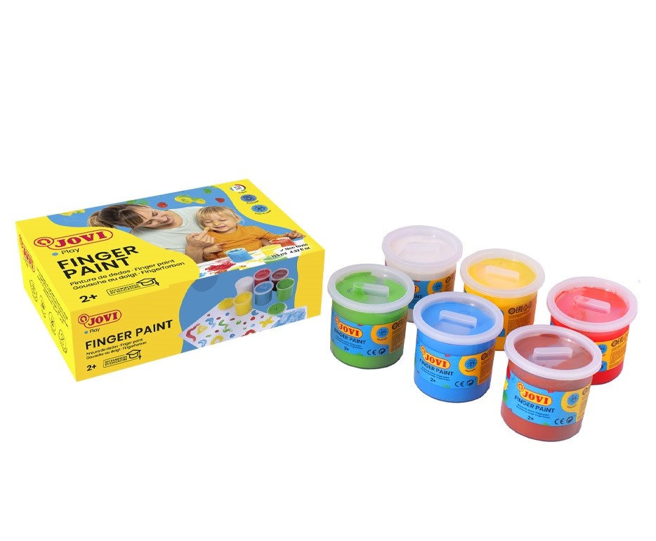 Prstové barvy JOVI - 6 x 125 ml