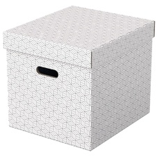 Krabice úložný krychlový box bílá /3 ks
