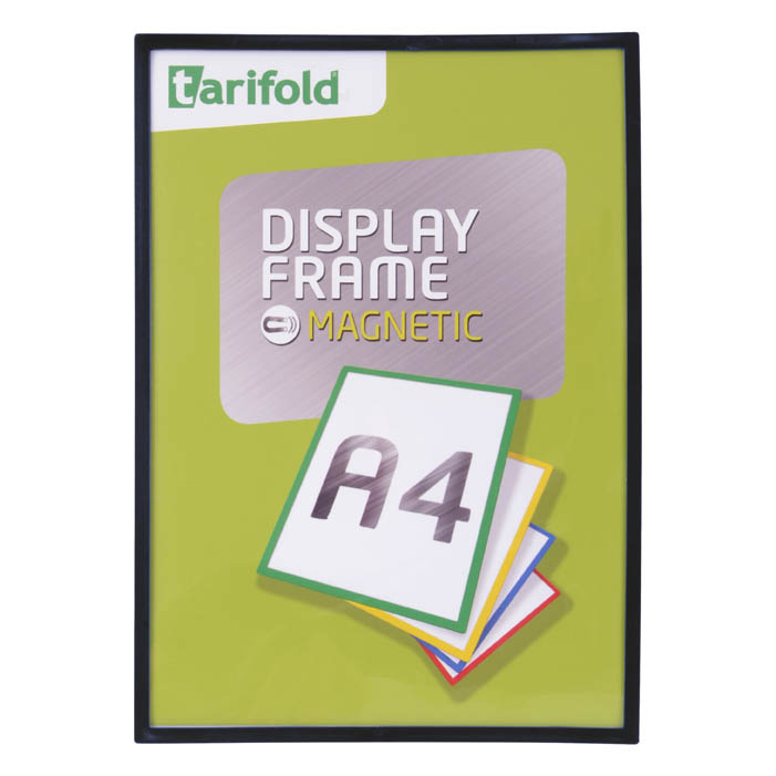 Kapsy magnetické Tarifold Display Frame - A4 / černá