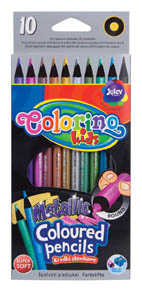 Pastelky Colorino metalické Metalic - 10 barev