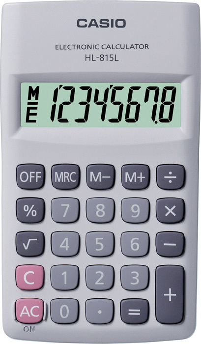 Kalkulačka Casio HL815L - displej 8 míst / černá