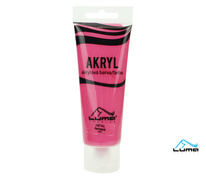 Akrylová barva LUMA - METAL / 75 ml / červená