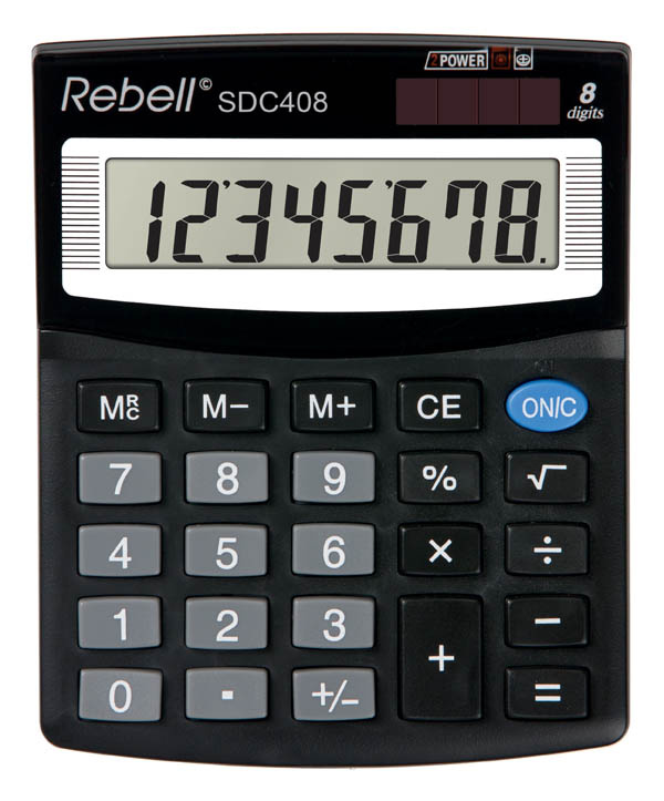 Kalkulačka Rebell SDC408+ - displej 8 míst