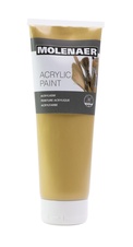 Akrylová barva Molenaer - 250 ml / zlatá