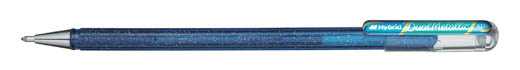 Gelové pero Pentel K 110 metalické dvoubarevné - modrá / metalická zelená