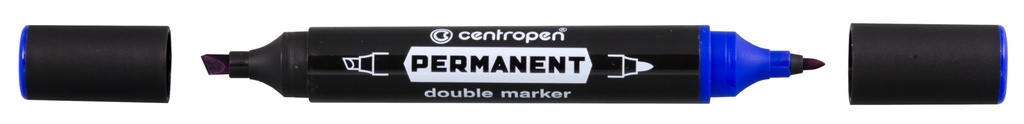Značkovač Centropen DOUBLE 1666 permanent - modrá