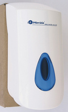 Zásobník na pěnové mýdlo Merida TOP - bílá / modrá