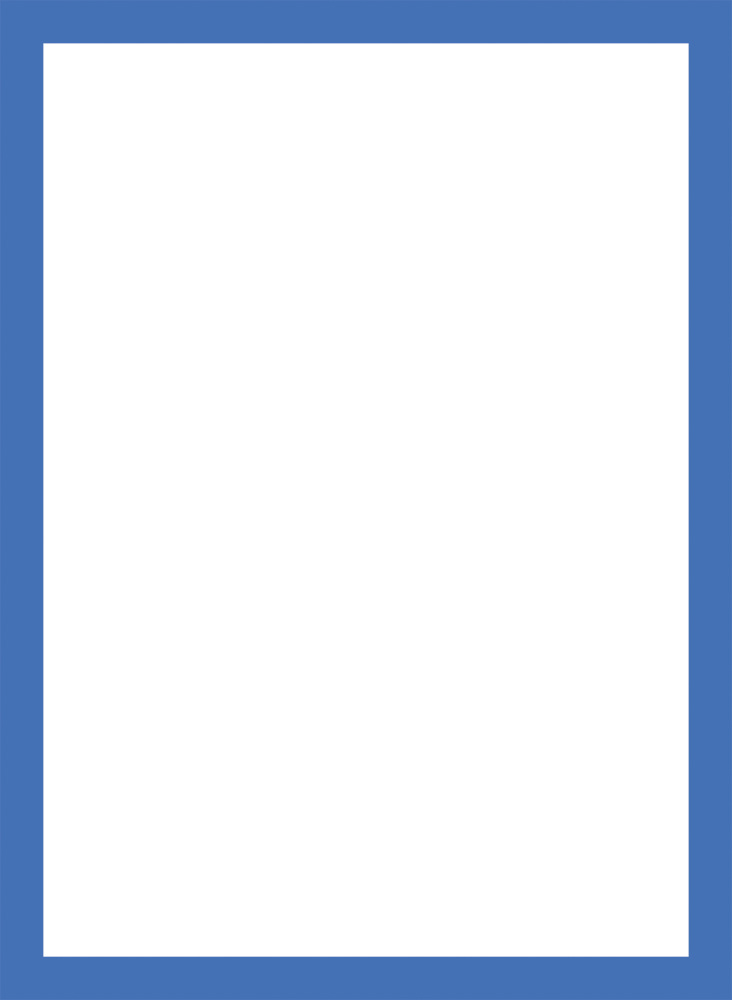 Magnetický informační rámeček LEAN - A4 / 230 x 317 mm / modrá / 10 ks