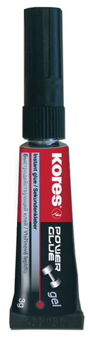 Vteřinová lepidla Kores - Power Glue gel 3 g