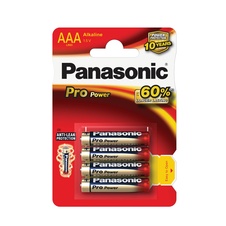 Baterie Panasonic PRO POWER alkalické - baterie mikrotužka AAA / 4 ks