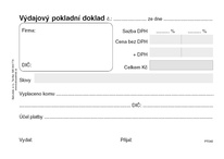 Baloušek výdajový pokladní doklad - A6 / nečíslovaný / 50 listů / NCR / PT040