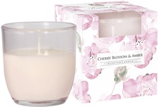Vonná svíčky - sklo / Cherry blossom & Amber