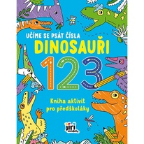 Kniha aktivit Učíme se psát čísla - Dinosauři