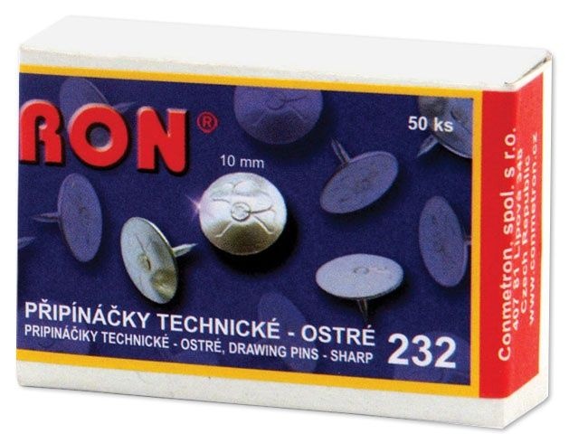 Připínáčky RON - 232 / 50 ks, technické