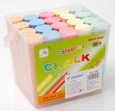 Křídy na chodník JUMBO - 20 ks / kyblík