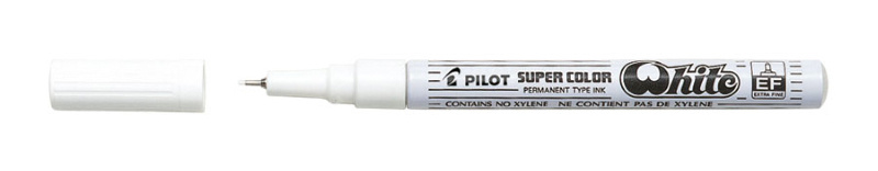 Popisovač Pilot Super Color - bílá / EF / 0,5 mm