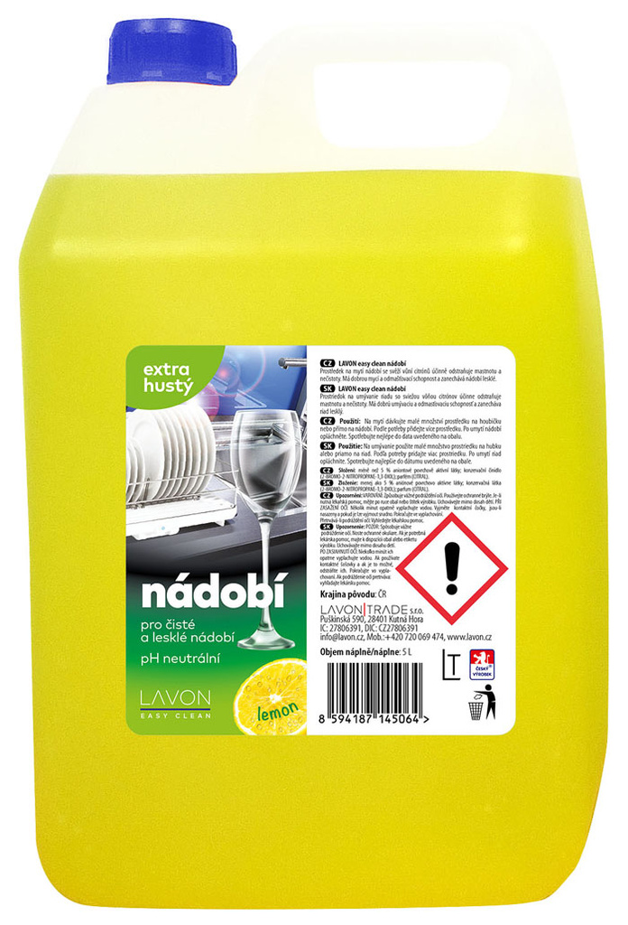 LAVON na nádobí - citrón / 5 l