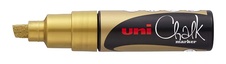 Popisovač křídový UNI Chalk Marker PWE-8K / zlatá