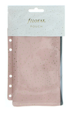 Náplň Multi Filofax Confetti osobní A5 penál na zip / Rose Quartz